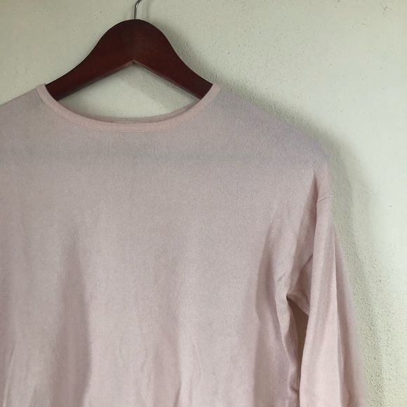 Zara Girls Kids Zipper Back Pink Sweater Shirt - Picture 3 of 5